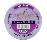 EBIN NEW YORK 24 horas edge tamer refresh - sujeción extremadamente firme, 2.7 oz, acai berry - sin descamación, sin residuos blancos, brillo y suavidad con aceite de argán y aceite de ricino