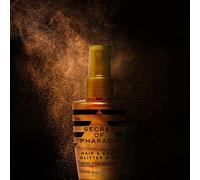 EBIN NEW YORK secret of pharaoh spray de brillo para el cabello y el cuerpo, fácil de aplicar, hidratante, libre de crueldad animal, regalos para niñas, niños, hombres, oro rosa, 2.37 fl oz