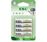 EBL AAA Baterías Recargables de 1100mAh con último Paquete (4 Unidades)