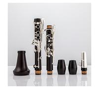 Ebony Clarinet BB Tune 17 Key Plateado Plateado Cobre Madera Sólida Clarinete Clarinetes