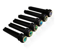 Ebony - Pines para puente de guitarra acústica con incrustaciones de abulón