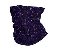 EBOSCUJW Brillo morado amatista oscuro, Bandana, polaina para el cuello, cubierta suave para la cara, calentador de cuello, tubo, media mascarilla, bufanda, pasamontañas