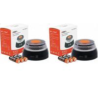 EBOX Luz Emergencia V16 Geolocalizada V16loT. Homologada DGT con Geolocalización, Baliza Coche Conectada DGT 3.0, Datos Incluidos hasta 12/2038, (Paquete de 2)
