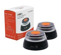 EBOX Luz Emergencia V16 Homologada DGT con Geolocalización, Baliza Coche Conectada DGT 3.0, Datos Incluidos hasta 12/2038, Pack 2 Unidades