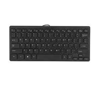 eboxer-1 Mini teclado delgado con cable USB, pequeño teclado compacto y simple, impermeable, para computadora portátil y computadora de escritorio, Plug and Play (con cable de 1,1 m)