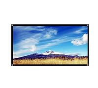 Eboxer 60/72 / 84/100 /120 '' Pantalla de Proyector de 16: 9, HD 4K Pantalla de Proyección Plegable Portátil con Borde Negro y Orificios Colgantes para Cine de Casa y Cine Exterior Proyector(B)