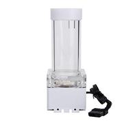 Eboxer 800L / H 8W 7V Tanque de la Bomba de Refrigeración por Agua con 4 Metros Cabeza de Bomba y LED Indicador de Alimentación G1 / 4 Rosca Disipación de Calor Rápida CPU (Blanco (17cm))