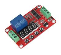 Eboxer FRM01 Módulo de Relé, DC 5V 12V 24V Multifunción Ciclo Infinito Temporizador de Retraso Interruptor Módulo de Control de Relé, con 18 funciones, para Aplicación de Control de Energía