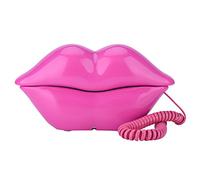 Eboxer Teléfono Creativo con Cable, Funny Labio Rojo Rosa Teléfono Fijo de Decoración como Regalos para Amigos y Familias,Adecuado para Hotel, Hogar, Oficina