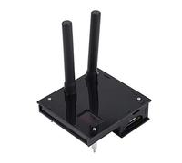 Eboxer USB Kit de Caja de Antena con Módulo Hotspot Dúplex con Screnn para MMDVM Raspberry Pi DIY OLED(Negro)
