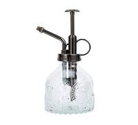 Ebristar Botella rociadora de Vidrio para Plantas, regadera Vintage de 6.5 Pulgadas de Alto, Botella de riego para suculentas con Bomba Superior, rociador de Plantas pequeñas para Interiores y