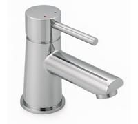 Ebro - Grifo monomando para lavabo (cromado, monomando compacto, construcción de latón macizo)