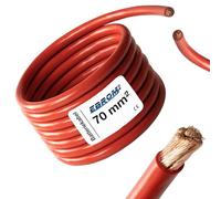 EBROM cable de batería - cable rojo H07V-K 6-10-16-25-35-50-70 o 95mm² - Batería 99,9% cobre OFC, producto por metro, 70 mm²