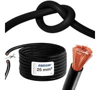 EBROM Cable de soldadura H01N2-D 1 x 25 mm², a partir de 1 metro en incrementos de 1 metro hasta 250 metros, CR (policloropreno), cable de tierra de 25 mm² - Su longitud: 192 metros