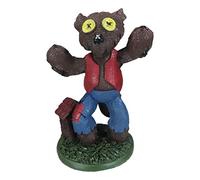 Ebros Day of The Dead Nursery Tales Villain Pinheadz Monstruo con puntadas vudú Figurine Halloween Coleccionable Fantasía Seres míticos No Muertos Apocalipsis Icono de terror (El gran lobo malo)