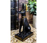 Ebros - Figura de Perro Sentado Antiguo Dios Egipcio Anubis Jackal DE 12,7 cm de Alto Dios de la Vida de la Muerte de la mummificación
