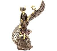 Ebros Gift Figura Decorativa Coleccionable de la Diosa egipcia de la Madre ISIS Ra sosteniendo Ankh de 23 cm de Alto