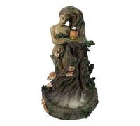 Ebros Gift Whispering Forest Celtic Greenman Tree Mujer Gaia Ent Cono de Incienso Quemador Aroma Estatuilla Diosa Cuernos Árbol de la Vida Criatura Mística Ser
