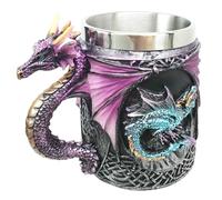 Ebros mitos y leyendas La concepcin del fuego azul Beowulf Purple Dragon Beer Stein Tankard Coffee Cup taza Gran regalo para los amantes del dragn