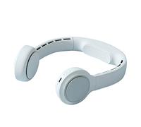 EBSBAG Ventilador de Cuello, 4500 mAh 360° Lazy Fan Ventilador de Cuello portátil para Hombres, Mujeres, hogar, Oficina, Aula, Viaje al Aire Libre, Gris (Gris Gris)