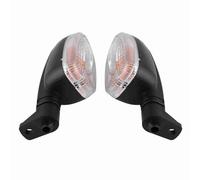 EBTOOLS 1 par de luces de señal de giro de la motocicleta de 12 V para la lámpara indicadora de dirección izquierda derecha para F800 F650GS R1200GS K1300R(Transparente)