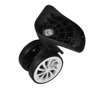 EBTOOLS 2 ruedas para maletas de viaje, ruedas de repuesto de equipaje, maletín giratorio, ruedas de repuesto para cambio de ruedas, maleta, equipaje, color negro