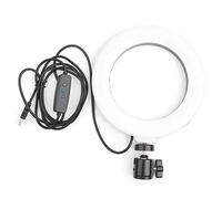 EBTOOLS 6 Pulgadas Forma de Anillo Fotografía Lluminación 3 Colores Interfaz USB de Luz de Relleno Sjustable