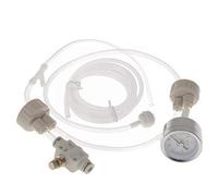 EBTOOLS Kit de Sistema de CO2 para Acuario DIY Generador de CO2 para Tanque de Peces Tanque de Cria con Man¨®Metro/Tubo/V¨¢lvula/Tapas de Botella