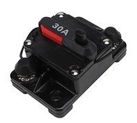 EBTOOLS para 12 V circuito breaker para breaker 12 V, 30 A, 12 V, 30 A, 40 A, 60 A, fusible autorregulable en línea estéreo de disyuntor de metal para automóvil(30 A)