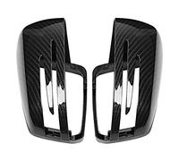 EBTOOLS para accesorios mercedes cla Tapa de espejo retrovisor, 2pcs Textura de fibra de carbono Tapa de espejo ajustable para Clase A W176 2012-2017, Espejos exteriores y piezas automobil