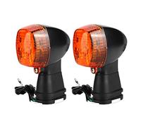 EBTOOLS para kawasaki moto señal de giro plástico motocicleta señales de giro, motocicleta LED intermitentes indicadores aptos para ZXR 250/250R/400/400R/750/750R, KLE 250400500, ZR-7S (negro + amari