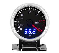 EBTOOLS para manómetro Turbo 12V LED Turbo Manómetro 60mm / 2.5in 12V Universal LED Car Turbo Boost Gauge -30-2.5 BAR Indicador de verificación LED