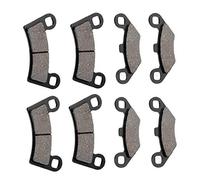 EBTOOLS para pastillas de freno para rzr 800s polaris para parabrisas polaris 570 rzr para 2010 polaris rzr 800 plásticos Pastillas de freno delanteras y traseras 8 piezas para Polaris Razor RZR 800