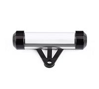 EBTOOLS para Tubo para itv Moto - Soporte para Tubo de Impuestos para Motocicleta, Aleación de Aluminio Y Acrílico, Universal, para Motocicleta, Tubo de Disco Fiscal Seguro, Marco de Soporte Cilínd