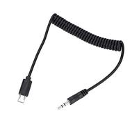 EBTOOLS Shutter Release Cable para Sony, negro 3.5mm / 2.5mm Shutter Release Cable para Sony RX1 / RX10 / RX100 / A7S / A7R / A7 / A7II / A7III / A9 / A58 / 77M2 / 99M2 / A3500 (3.5mm)