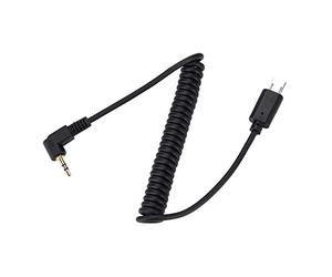 EBTOOLS Shutter Release Cable para Sony, negro 3.5mm / 2.5mm Shutter Release Cable para Sony RX1 / RX10 / RX100 / A7S / A7R / A7 / A7II / A7III / A9 / A58 / 77M2 / 99M2 / A3500 (2.5mm)