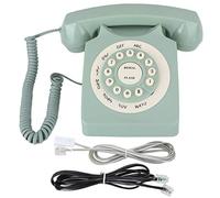 EBTOOLS Teléfono Retro,Teléfono Fijo Retro de Pared con pulsación de Botones,teléfono Europeo con Cable con Botones Grandes para el hogar, Escritorio, decoración de Oficina, Regalo