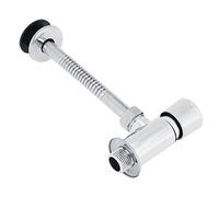 EBTOOLS Válvula de Descarga para Urinario Expuesta, Válvula de Descarga para Inodoro Montada en la Pared Tipo Botón Pulsador, Aleación de Zinc, Cromado, para el Hogar, la Oficina, la Escuela