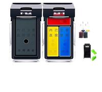 EburpKhbd Cartucho de Tinta Recargable PG545XL CL546 Compatible con impresoras IP2800 IP2850 MG2400 MX490 MX494(1set with Ink)