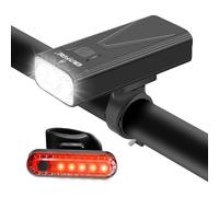 EBUYFIRE Luces Bicicleta Delantera y Trasera LED Recargable USB, 3 Modos, IPX5 Impermeable Luces Seguridad para Ciclismo de Montaña y Carretera(3 LED)