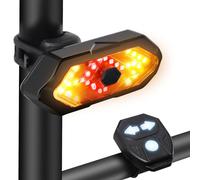 EBUYFIRE Luz Trasera Bicicleta Inteligente Recargable USB, Super Luz Bicicleta Trasera, 5 Modos, Impermeable IP65, Faro Trasero Bici para Máxima Seguridad de Ciclismo
