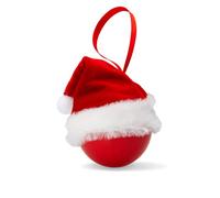 eBuyGB - Juego de 4 Bolas Decorativas de Papá Noel, Color Rojo