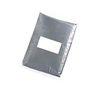 eBuyGB - Panchos Impermeables con Capucha para Hombre (6 Unidades), Color Gris Transparente