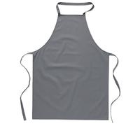 eBuyGB Paquete de 1 delantales de cocina unisex para cocina, algodón, gris