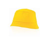eBuyGB - Sombrero de Pescador Unisex, 100% algodón, Hombre, Sombrero, 12899, Amarillo, Talla única