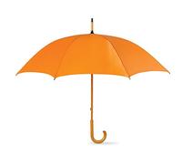 eBuyGB Unisex 1269813 - Paraguas clásico con mango de madera, apertura manual, para boda, caballero, talla única, Orange, 90 centimetri di lunghezza 106 centimetri /41.5 ", Clásico