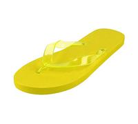 eBuyGB Unisex Adult'S Beach Flip Flops Brillante Espuma Verano Sandalias Playa Vacaciones Piscina Calzado, Acetato de etileno y Vinilo, Amarillo, 7/8 UK