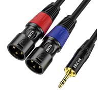 EBXYA XLR cable TRS macho a 3.5 mm 2 m mini socket a XLR cable estéreo tipo Y cable de cable MICI