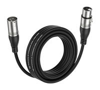 EBXYA XLR Micrófono 5 m Premium 3 Pines Balanceado Macho a Hembra DMX Patch Cable