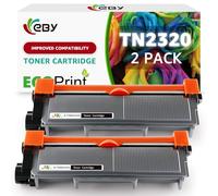 EBY TN-2320 TN2320 TN2310 Cartucho de tóner Compatible para Brother MFC-L2700DW HL-L2300D HL-L2340DW MFC-L2740DW HL-L2365DW DCP-L2520DW HL-L2360DN MFC-L2720DW DCP-L2500D DCP-L2540DN [2 Nergo]